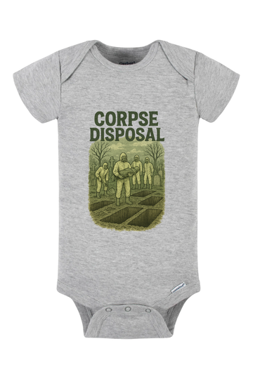 Corpse Disposal Onesie - gray