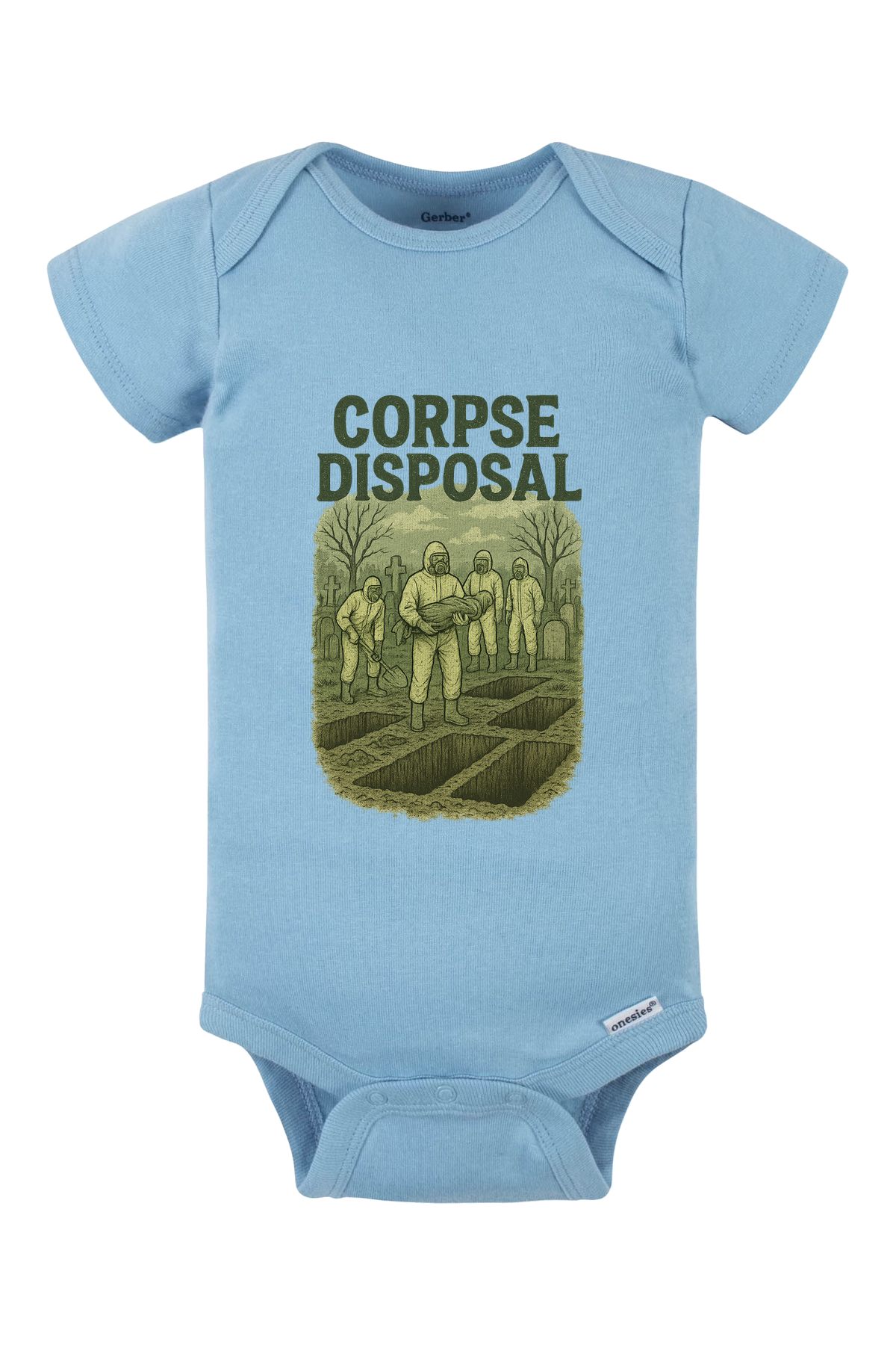 Corpse Disposal Onesie - light blue