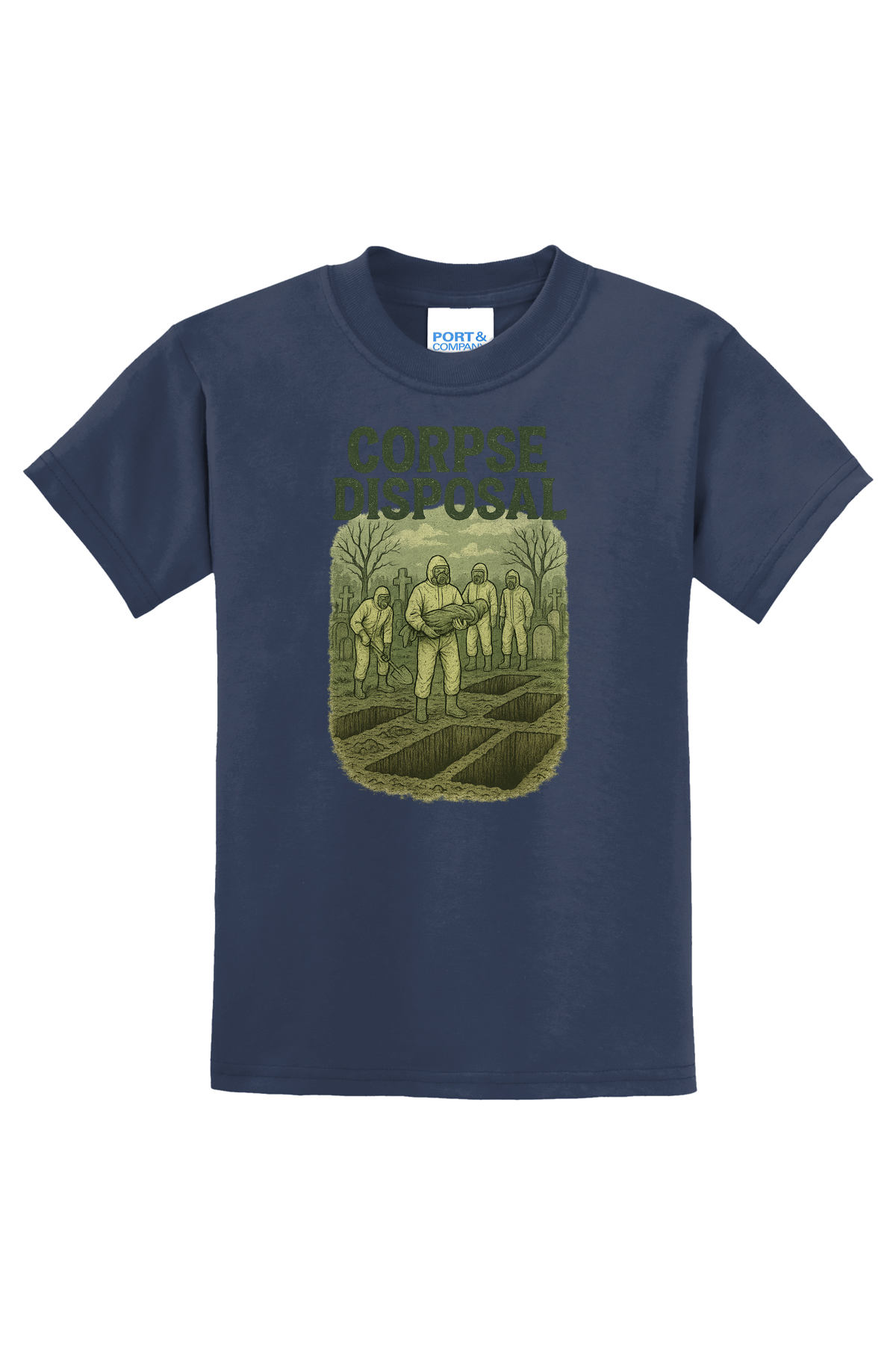 Corpse Disposal T-Shirt - navy blue