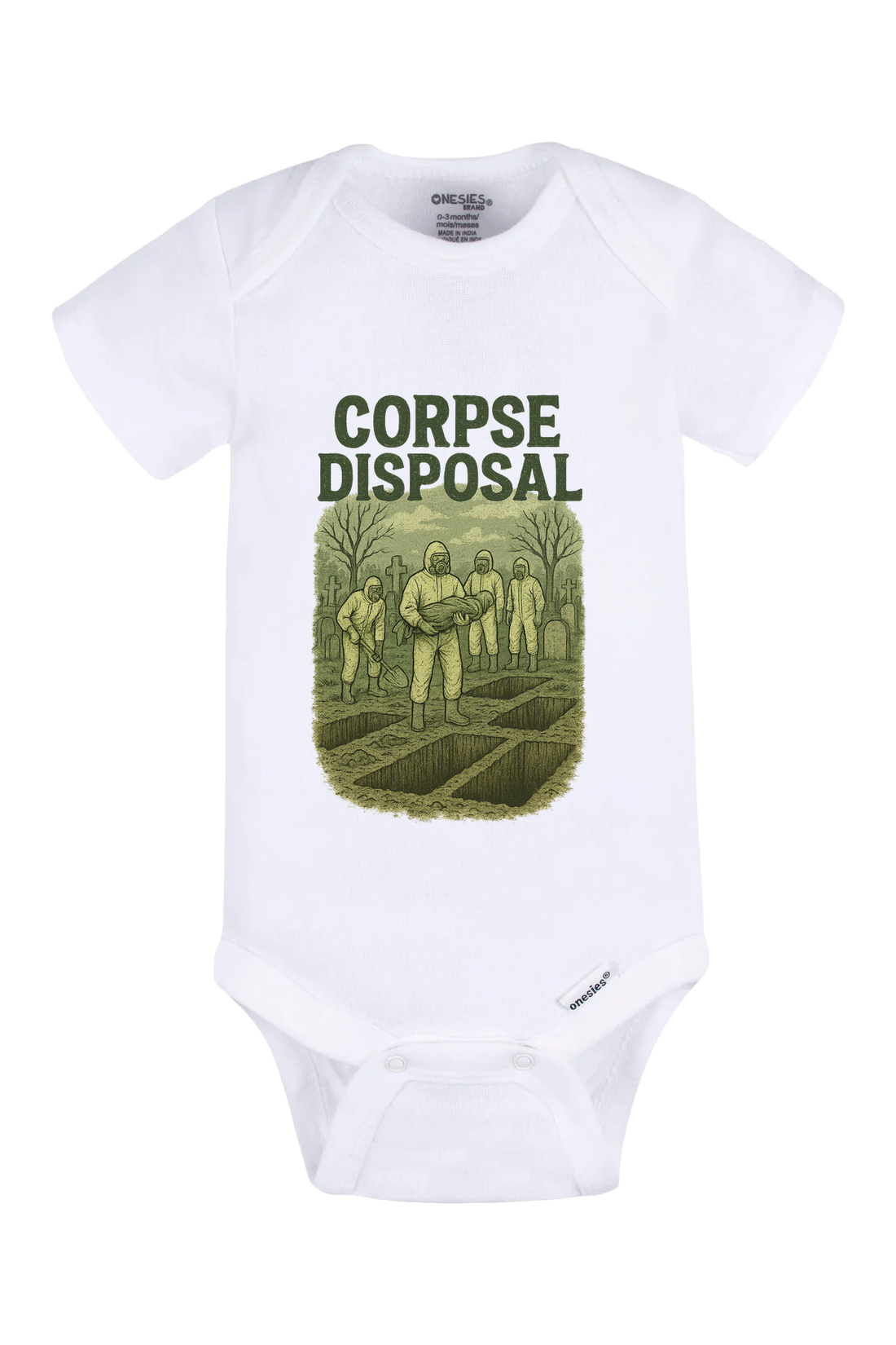Corpse Disposal Onesie - gray