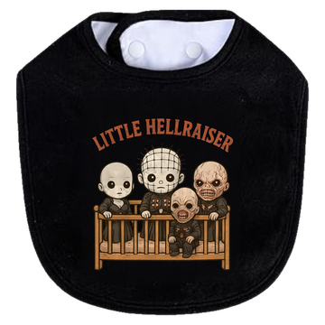 Crib Little Hellraiser Bib - black