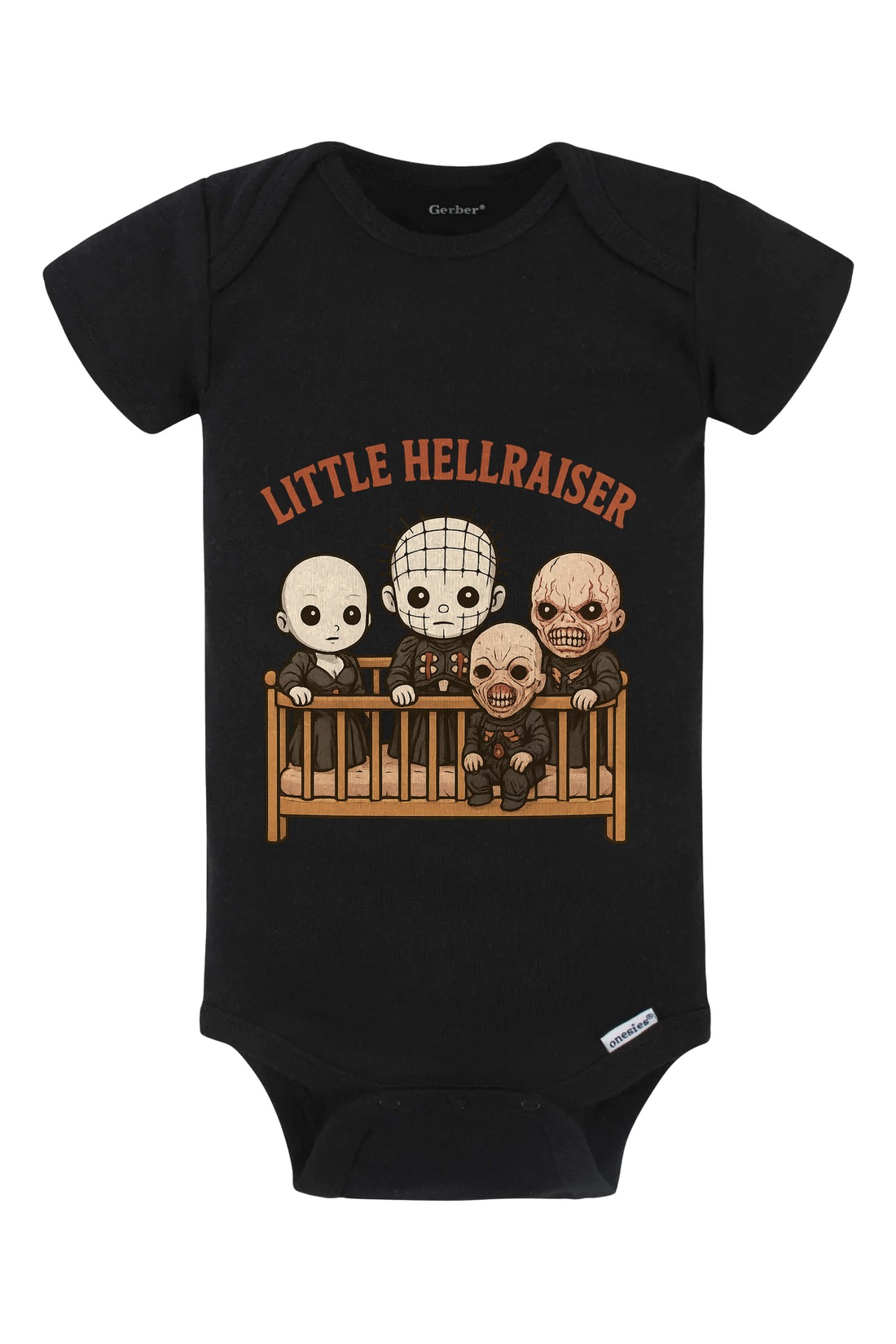 Crib Little Hellraiser Onesie - gray