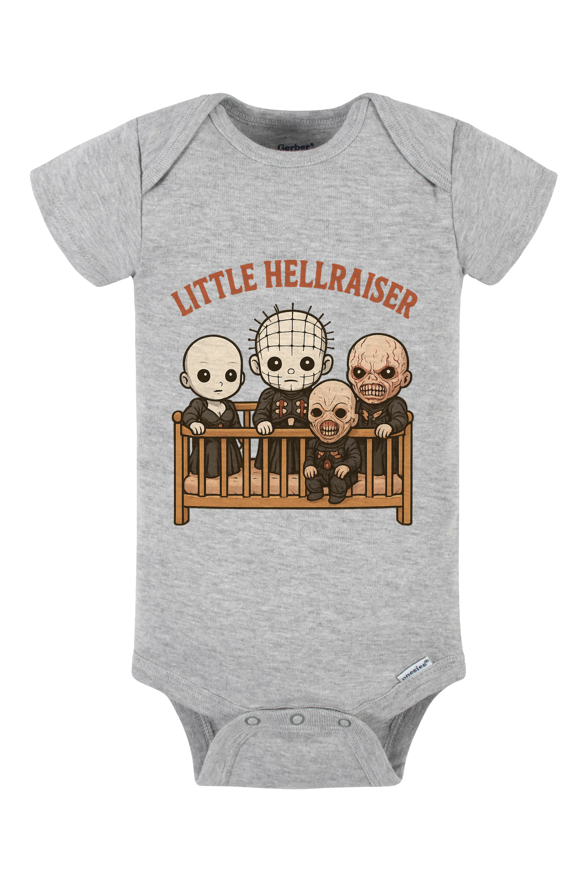 Crib Little Hellraiser Onesie - gray