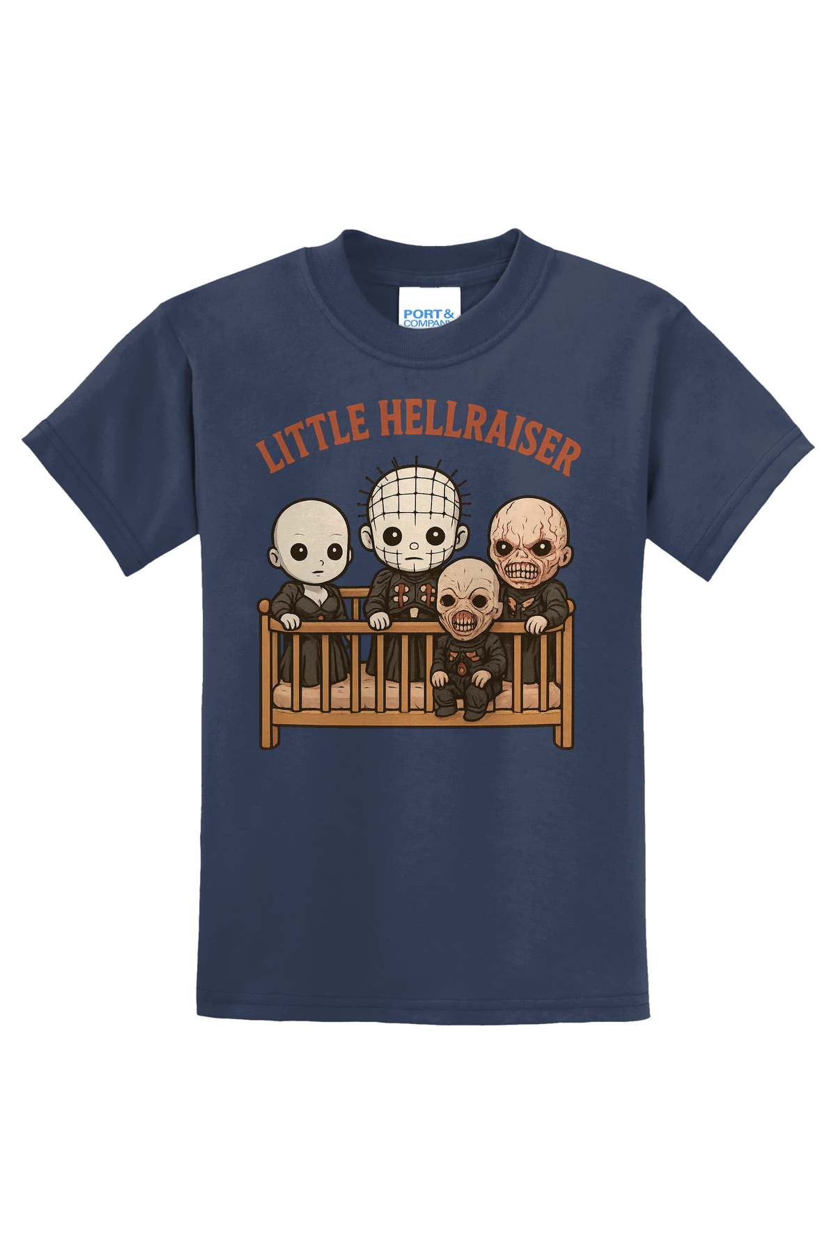 Crib Little Hellraiser T-Shirt - navy blue