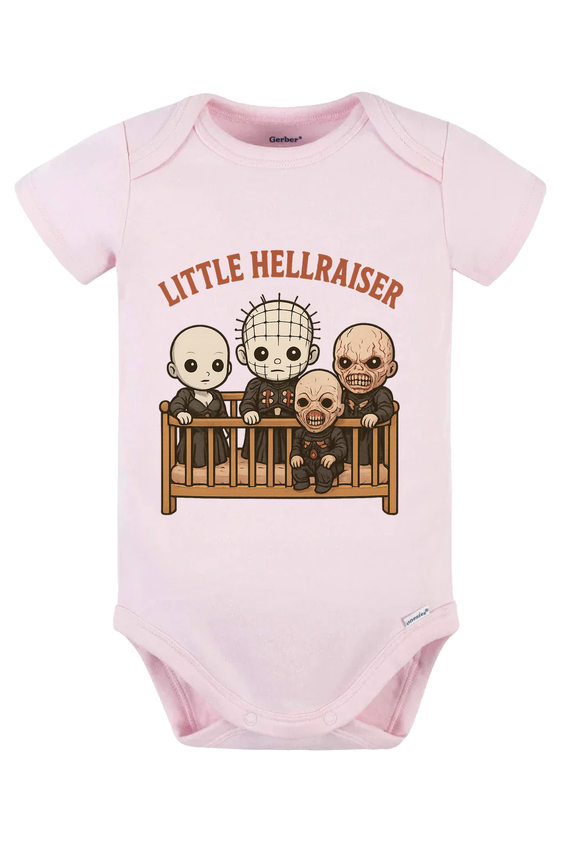 Crib Little Hellraiser Onesie - gray