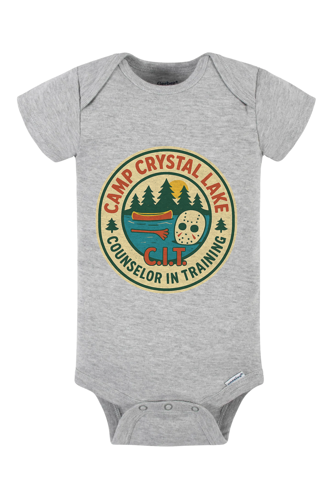 Crystal Lake CIT Onesie - white
