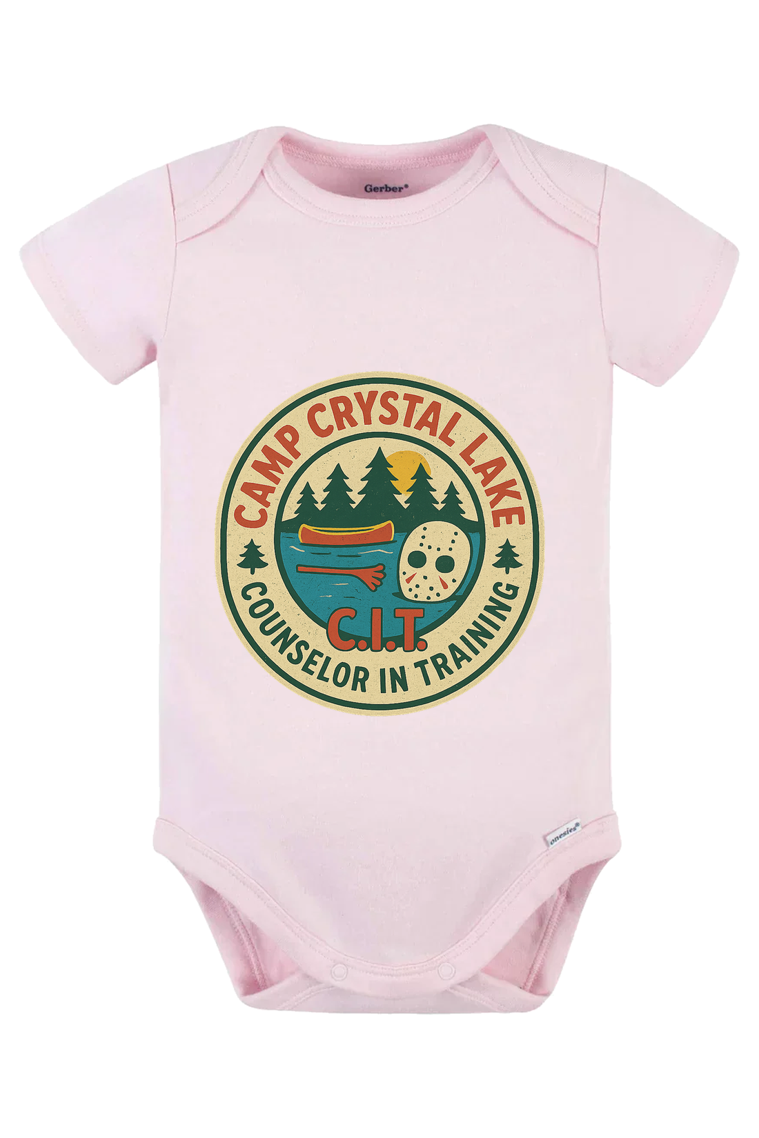 Crystal Lake CIT Onesie - pink