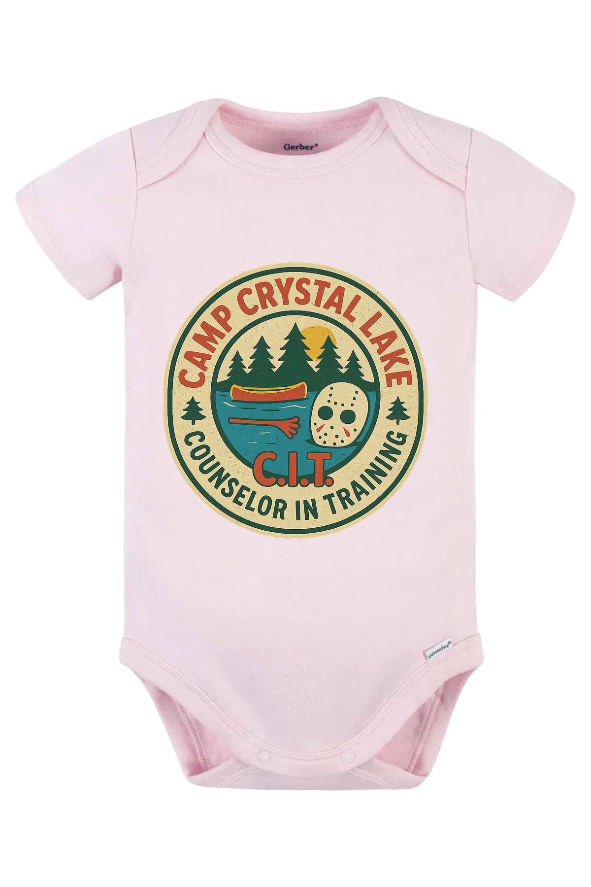 Crystal Lake CIT Onesie - pink
