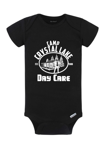 Camp Crystal Lake Daycare Onesie
