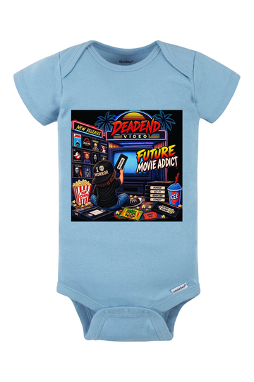 DeadEnd Horror Movie Addict Onesie - light blue