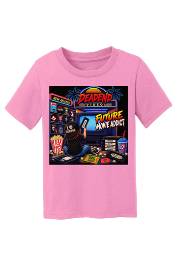 DeadEnd Horror Movie Addict T-Shirt - pink