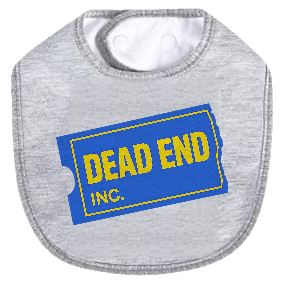 Dead End Blockbuster Bib - gray