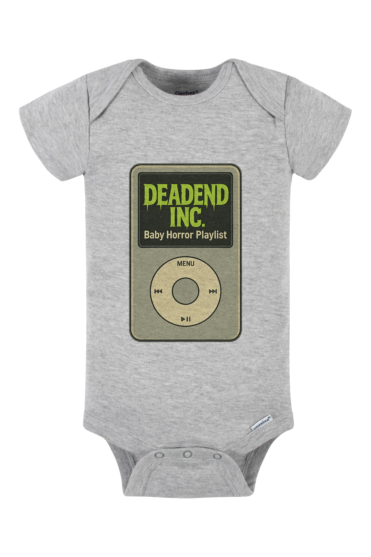 Dead End Ipod Onesie - gray
