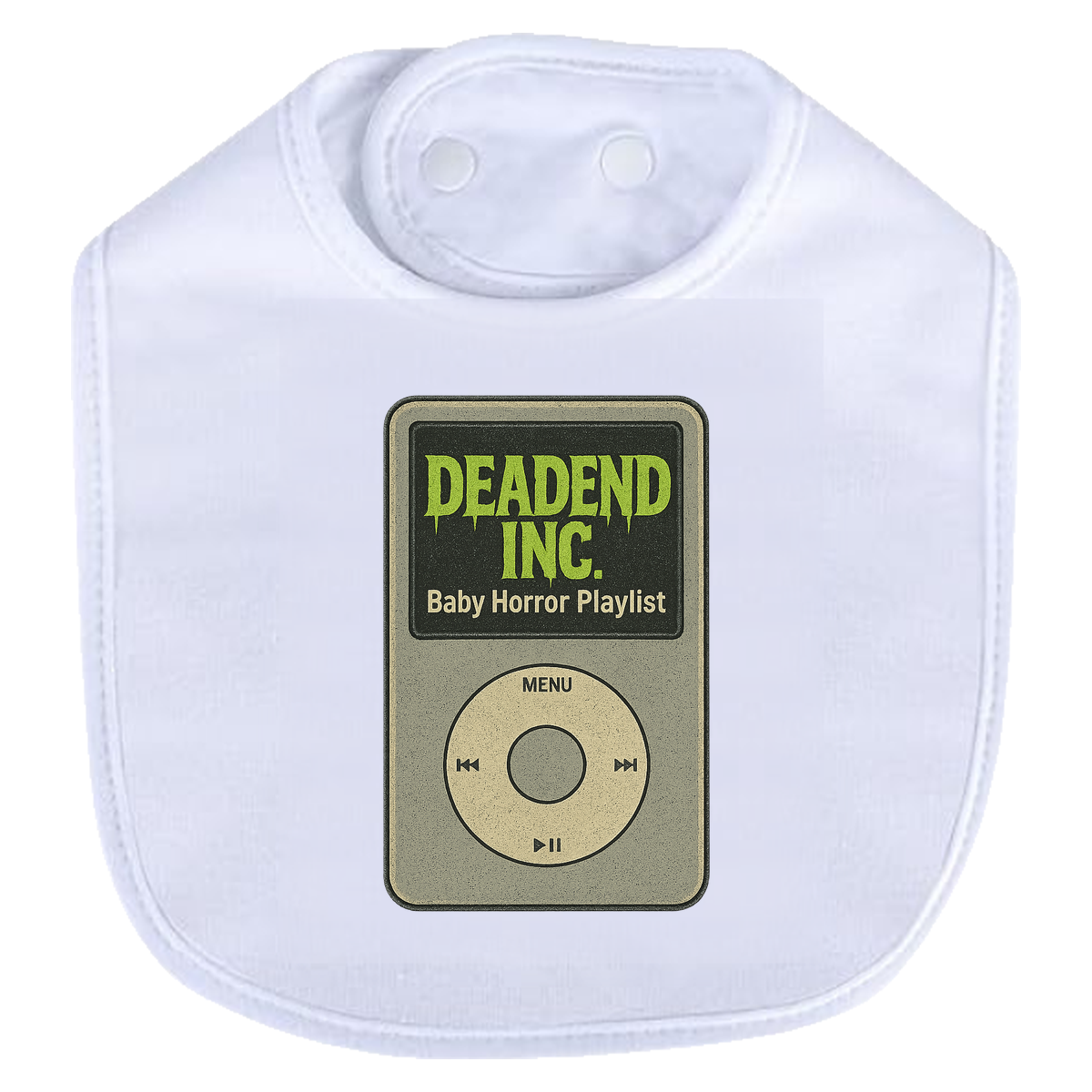 Dead End Ipod Bib - white