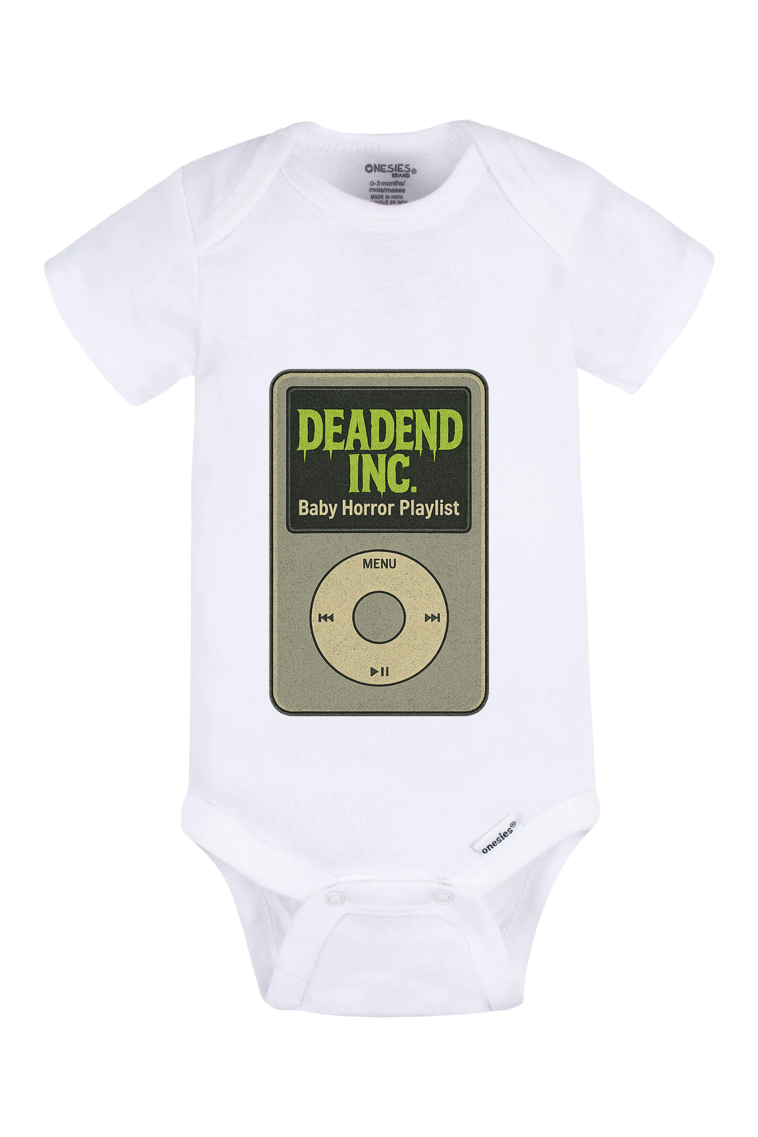 Dead End Ipod Onesie - white