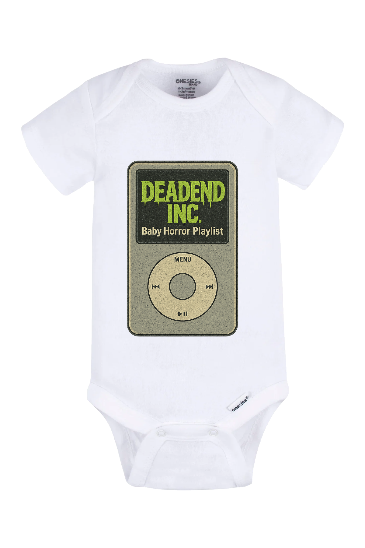 Dead End Ipod Onesie - white