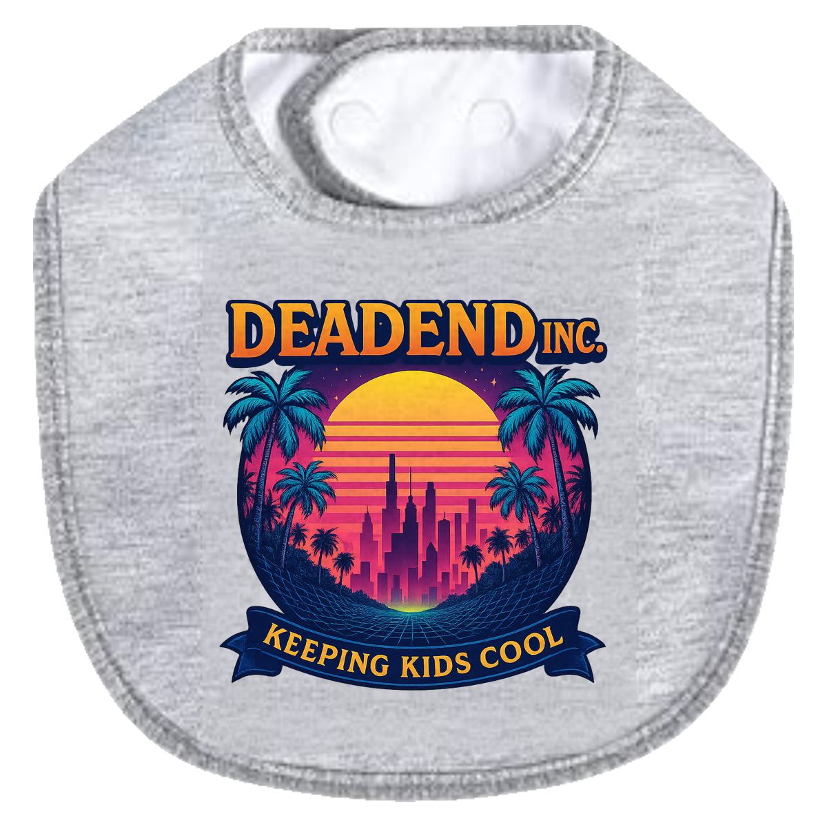 Dead End LA Bib - gray
