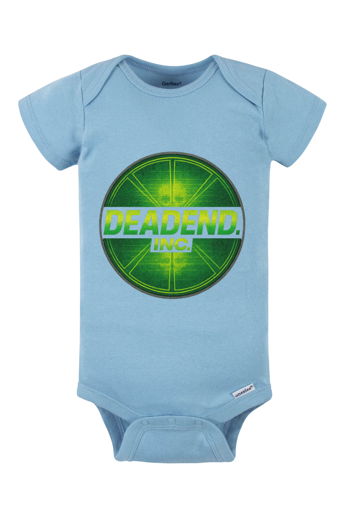 Dead End Limewire Onesie - light blue