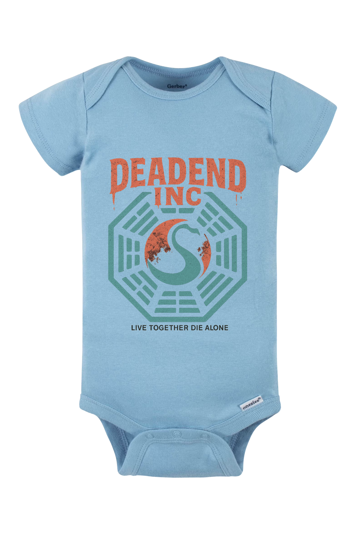 Dead End Lost Onesie - light blue