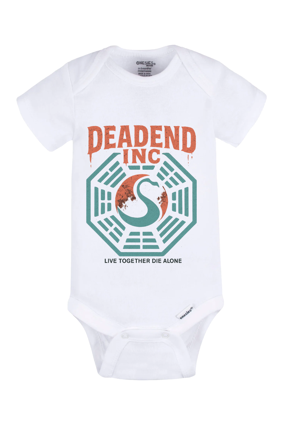 Dead End Lost Onesie - white