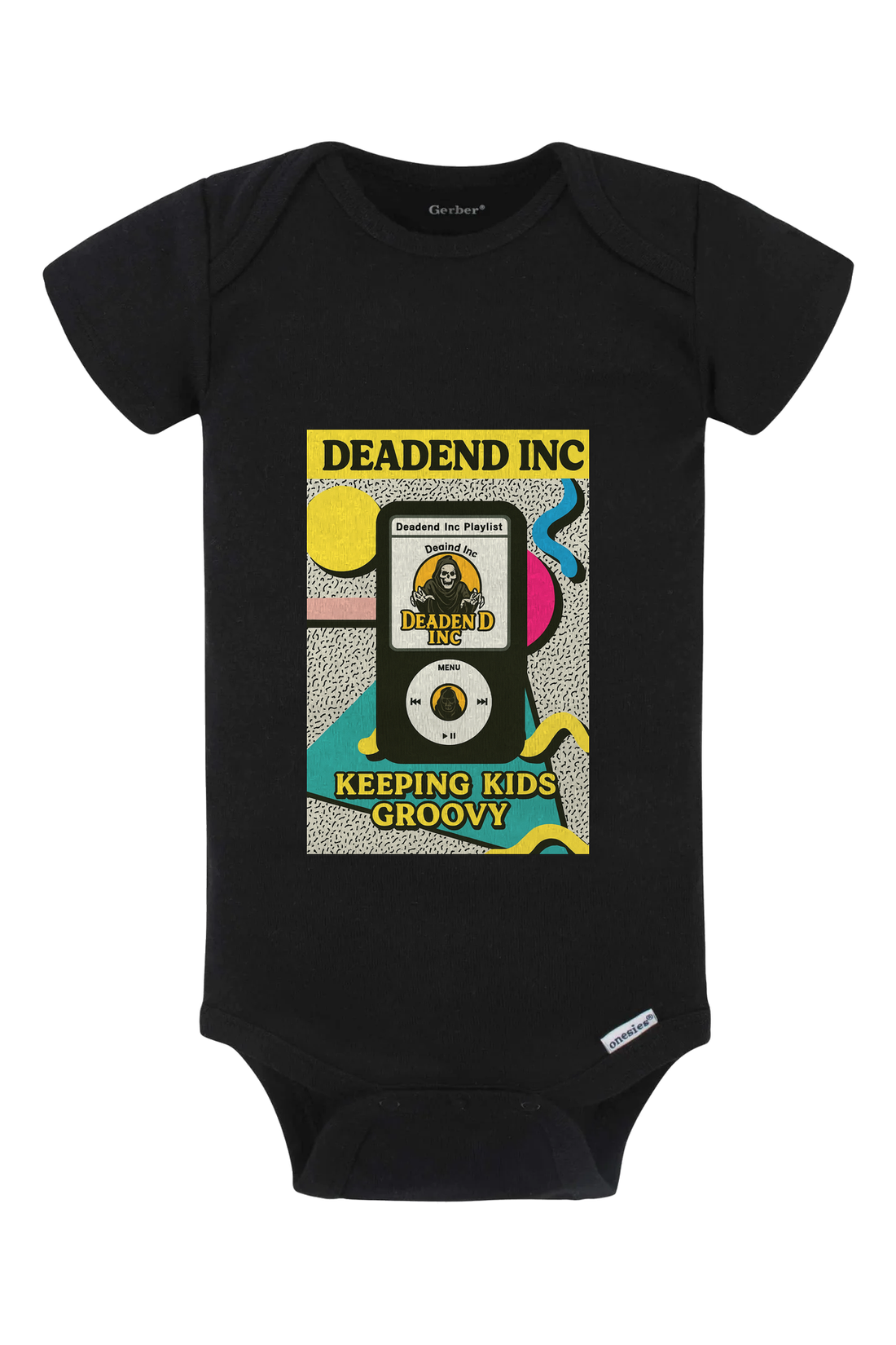 Dead End Saved By The Bell Ipod Onesie - gray