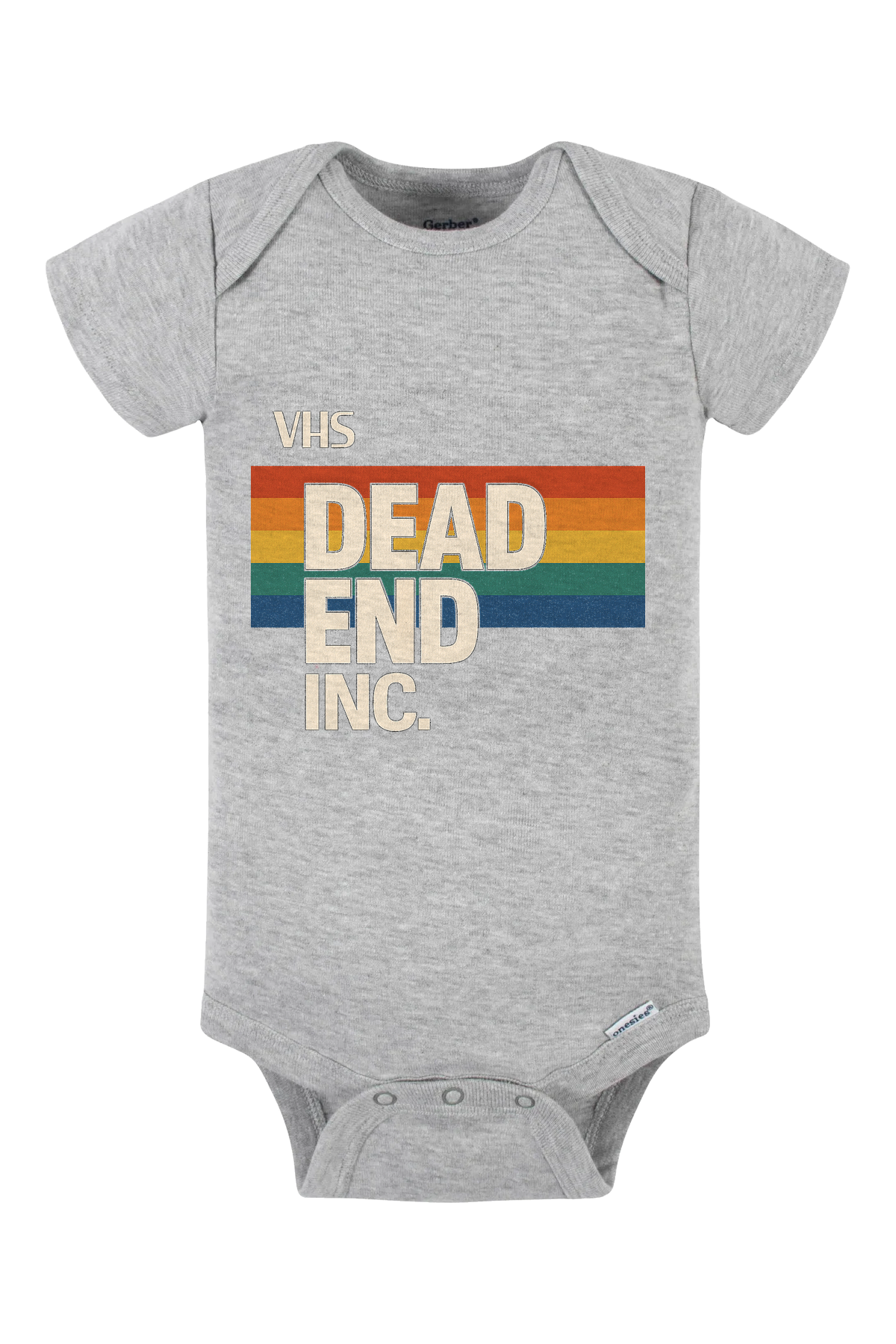 Dead End VHS Onesie - gray
