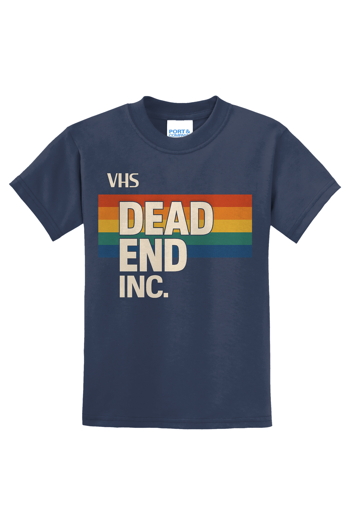 Dead End VHS T-Shirt - navy blue