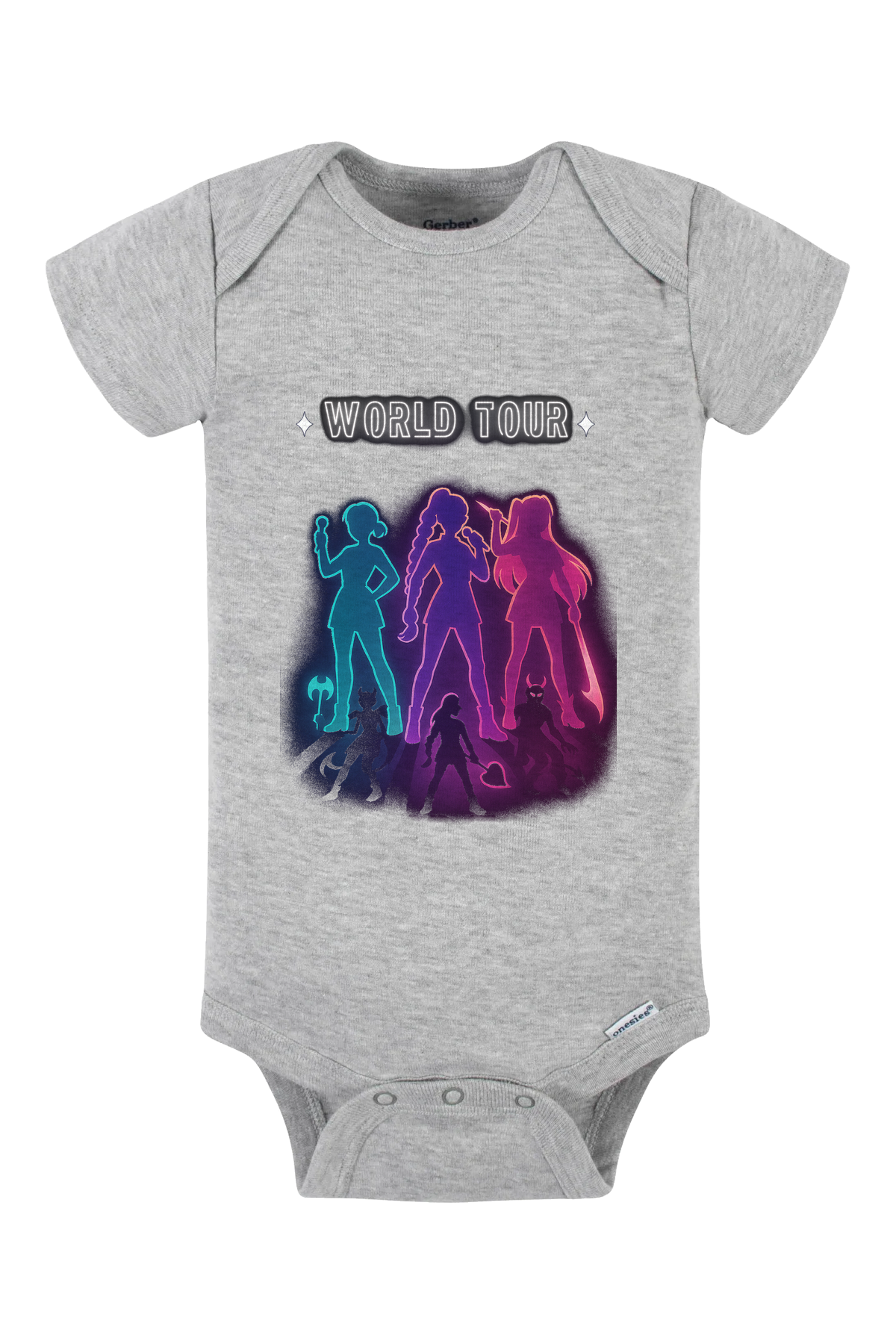 Demon Hunters World Tour Onesie - gray