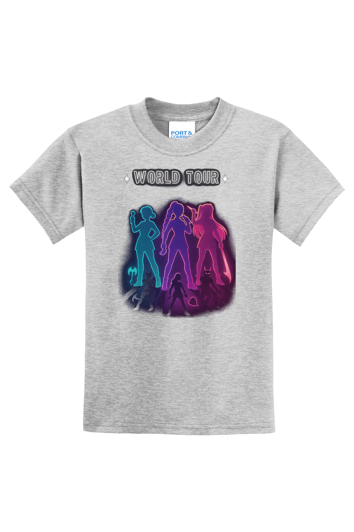Demon Hunters World Tour T-Shirt - gray