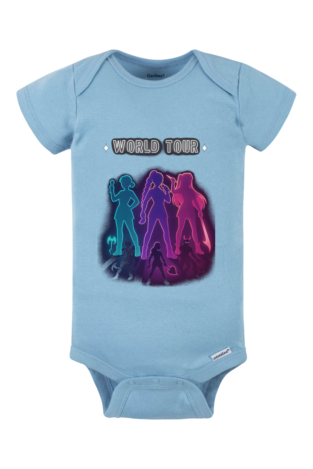 Demon Hunters World Tour Onesie - light blue