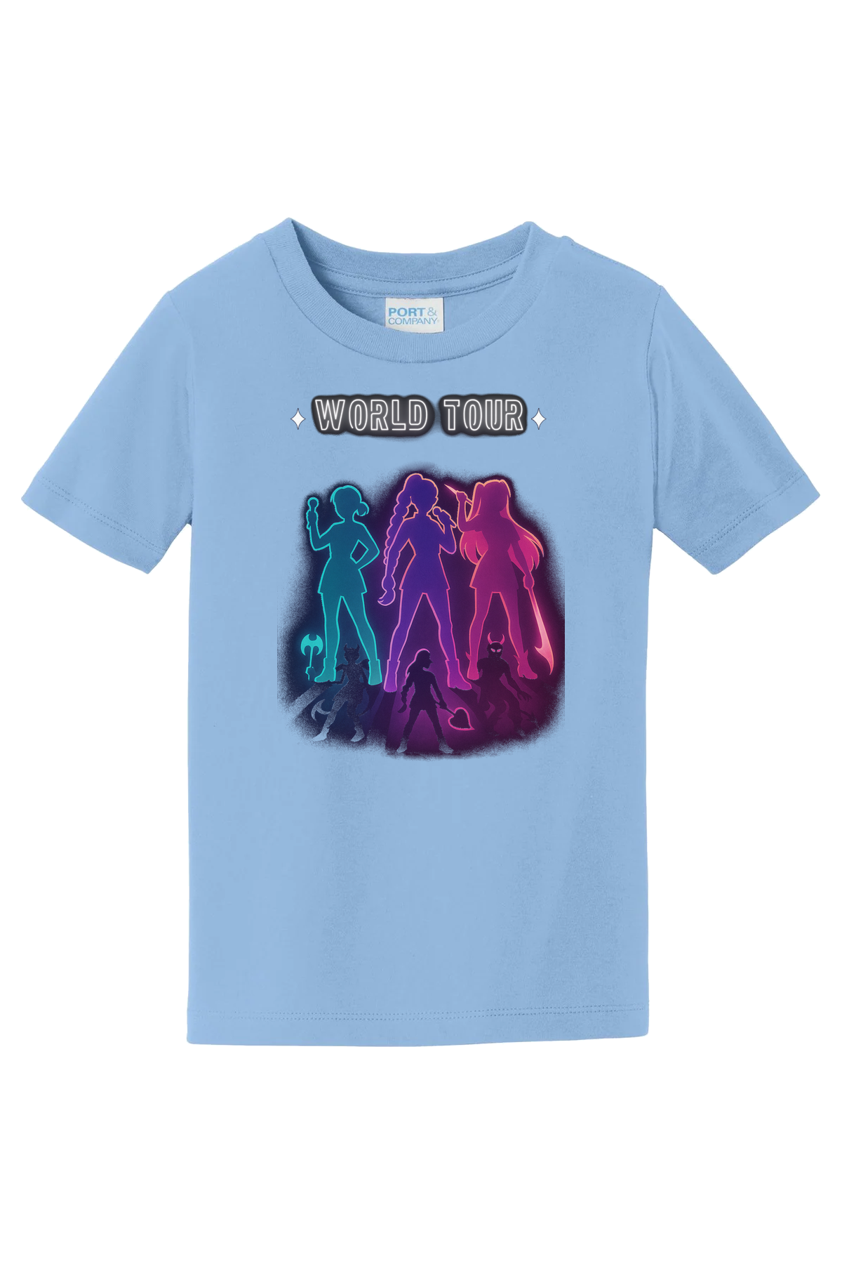 Demon Hunters World Tour T-Shirt - light blue