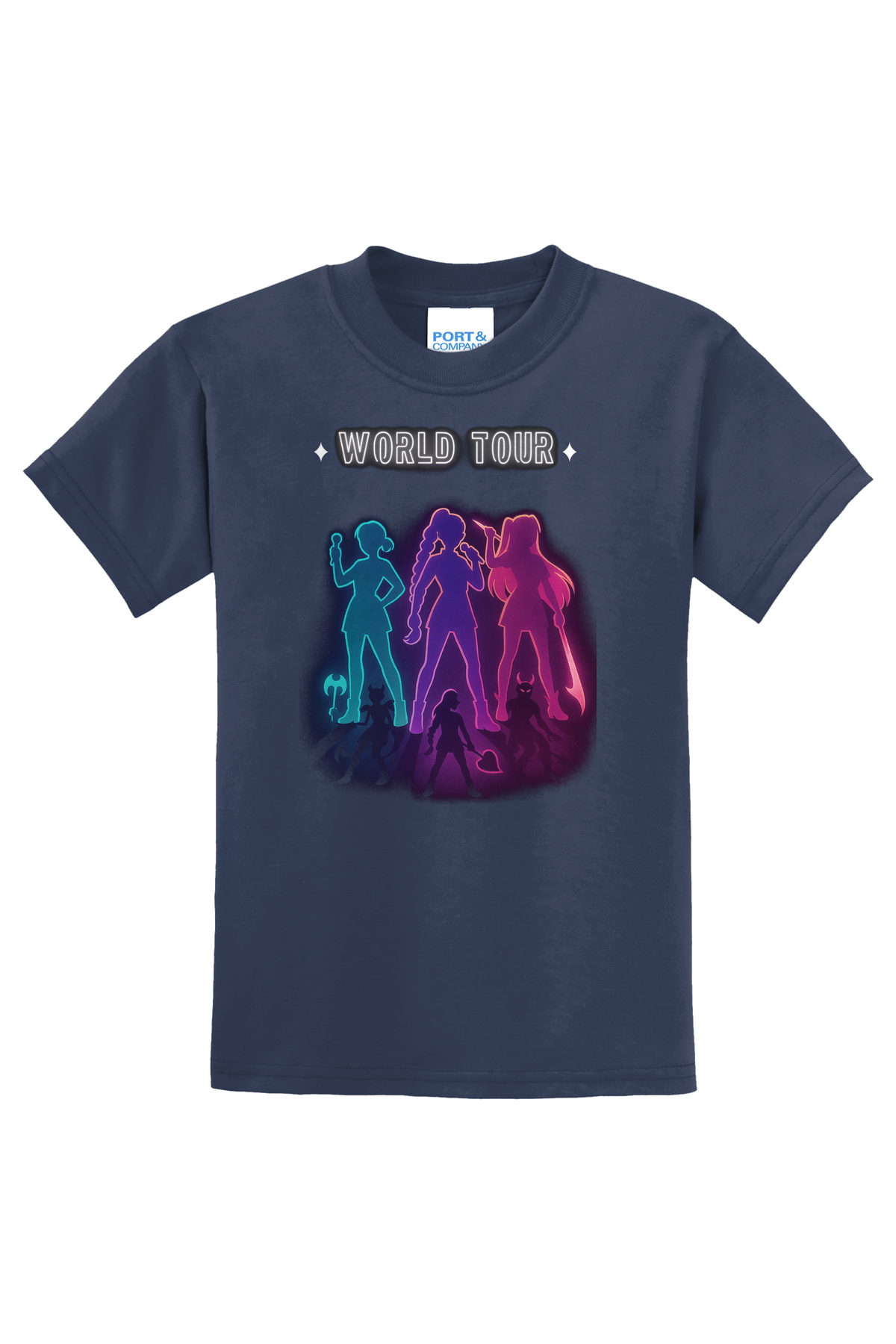 Demon Hunters World Tour T-Shirt - navy blue