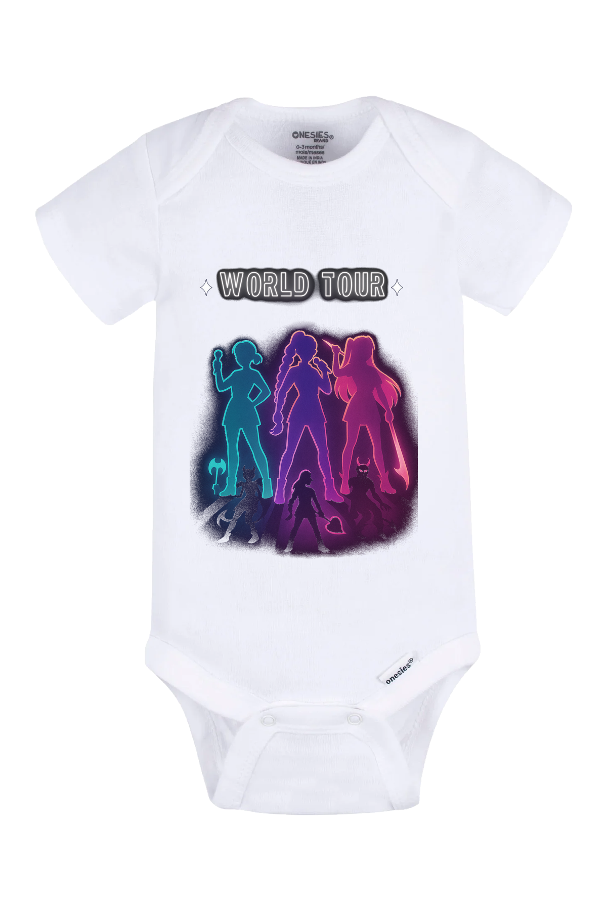Demon Hunters World Tour Onesie - white