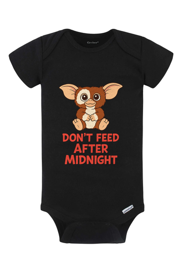 Don’t Feed After Midnight Onesie - black