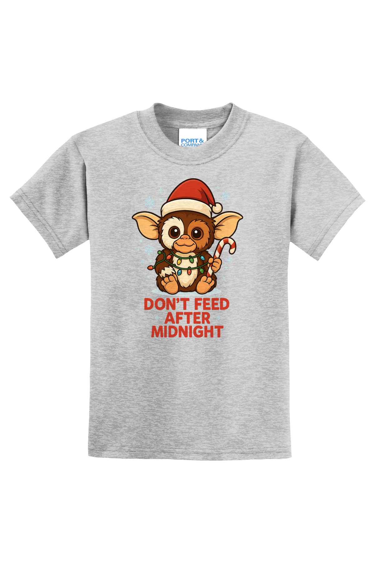 Dont Feed Christmas T-Shirt - gray