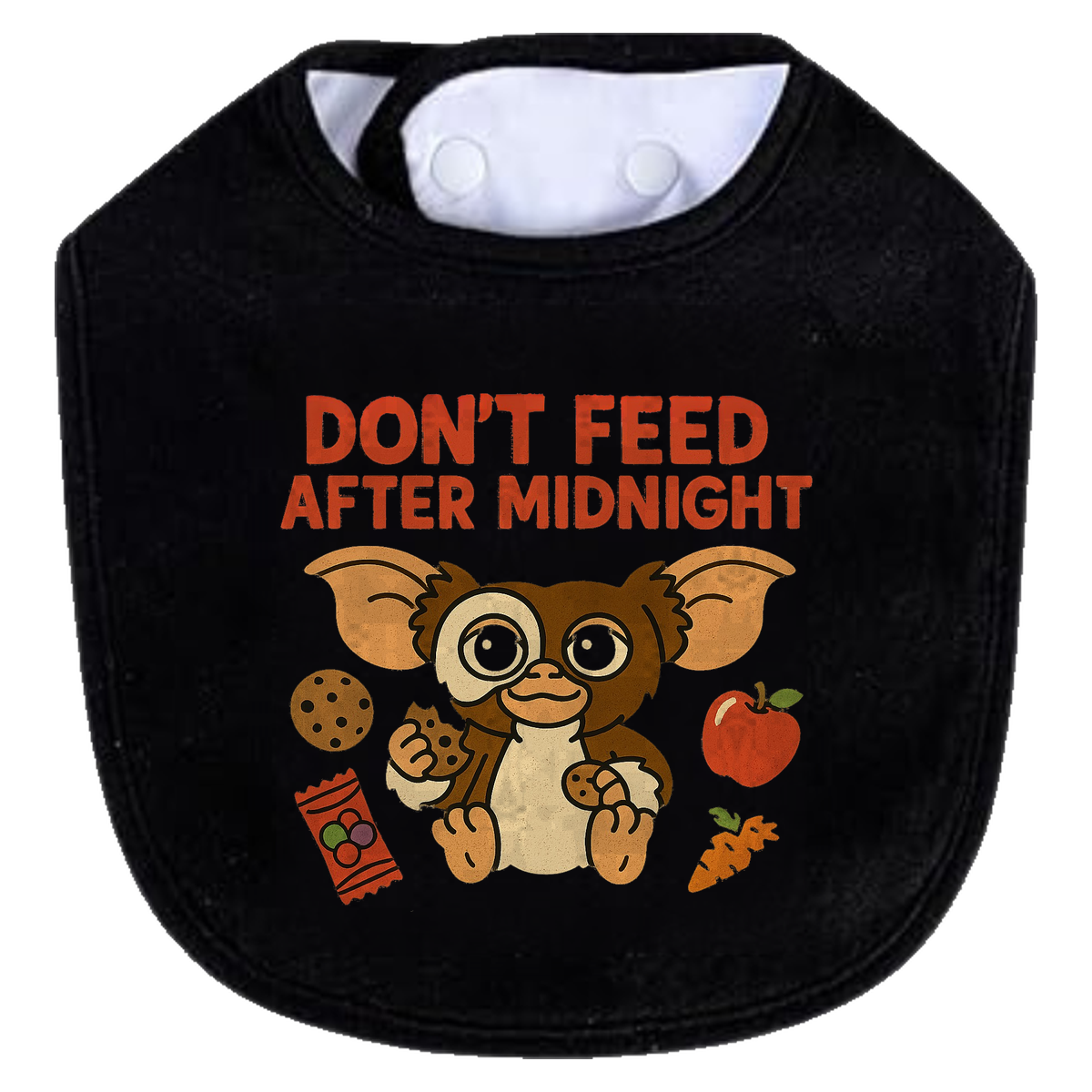 Dont Feed Snacks Bib - black
