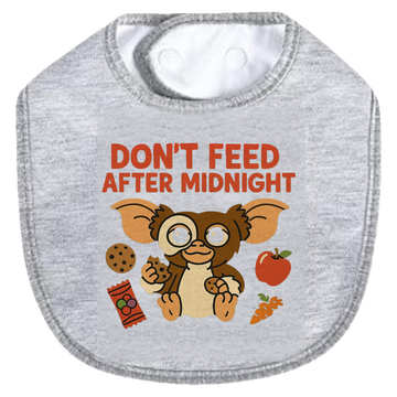 Dont Feed Snacks Bib - gray