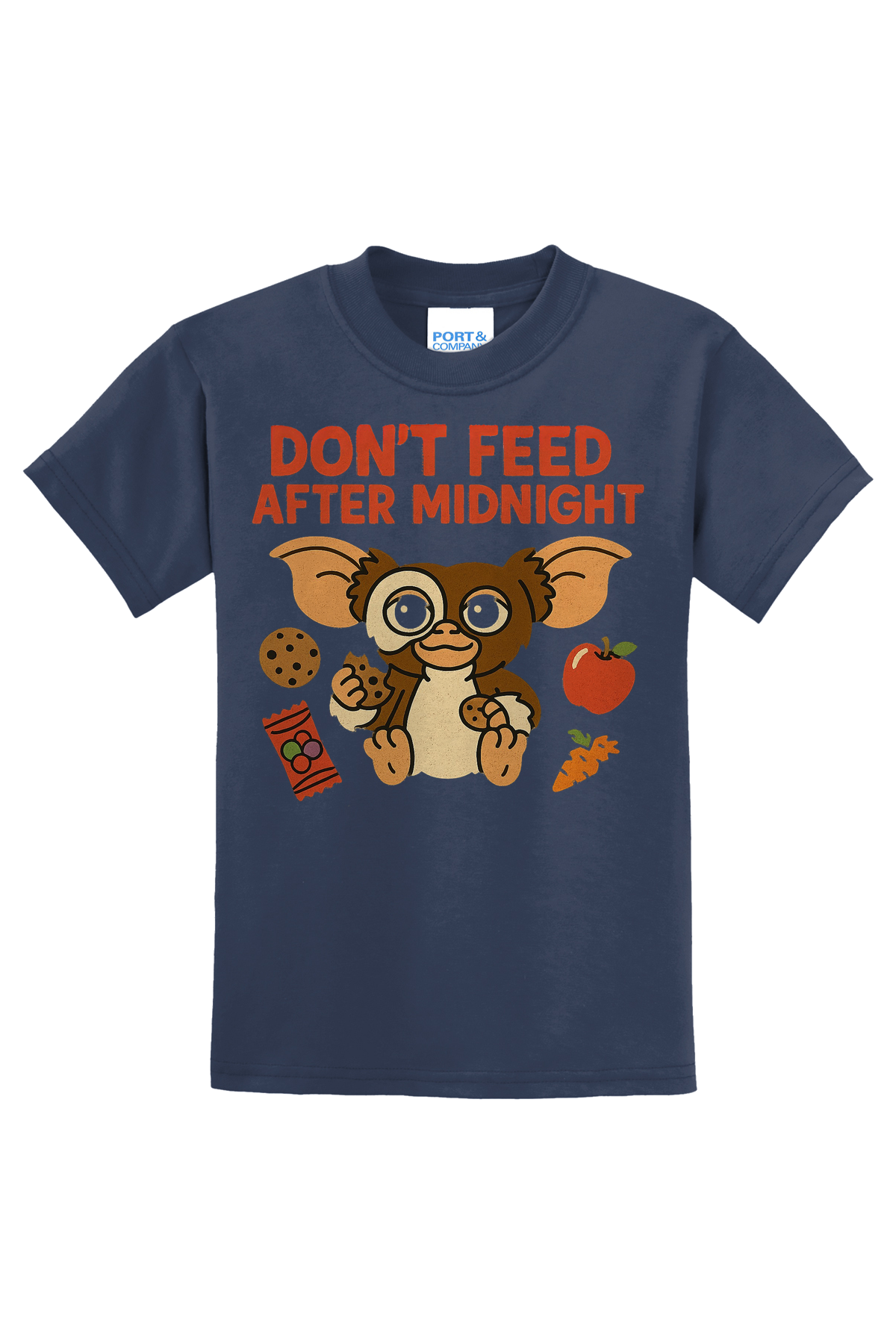 Dont Feed Snacks T-Shirt - navy blue