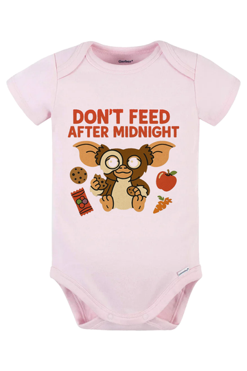Dont Feed Snacks Onesie - pink