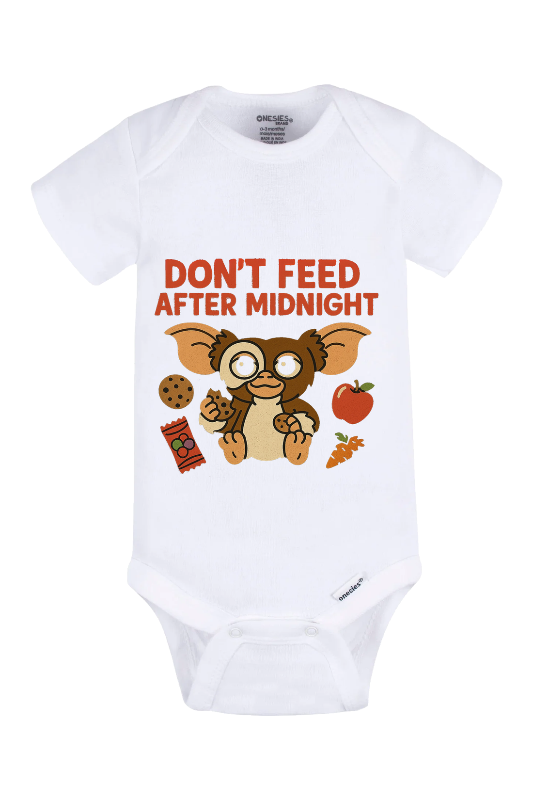 Dont Feed Snacks Onesie - black