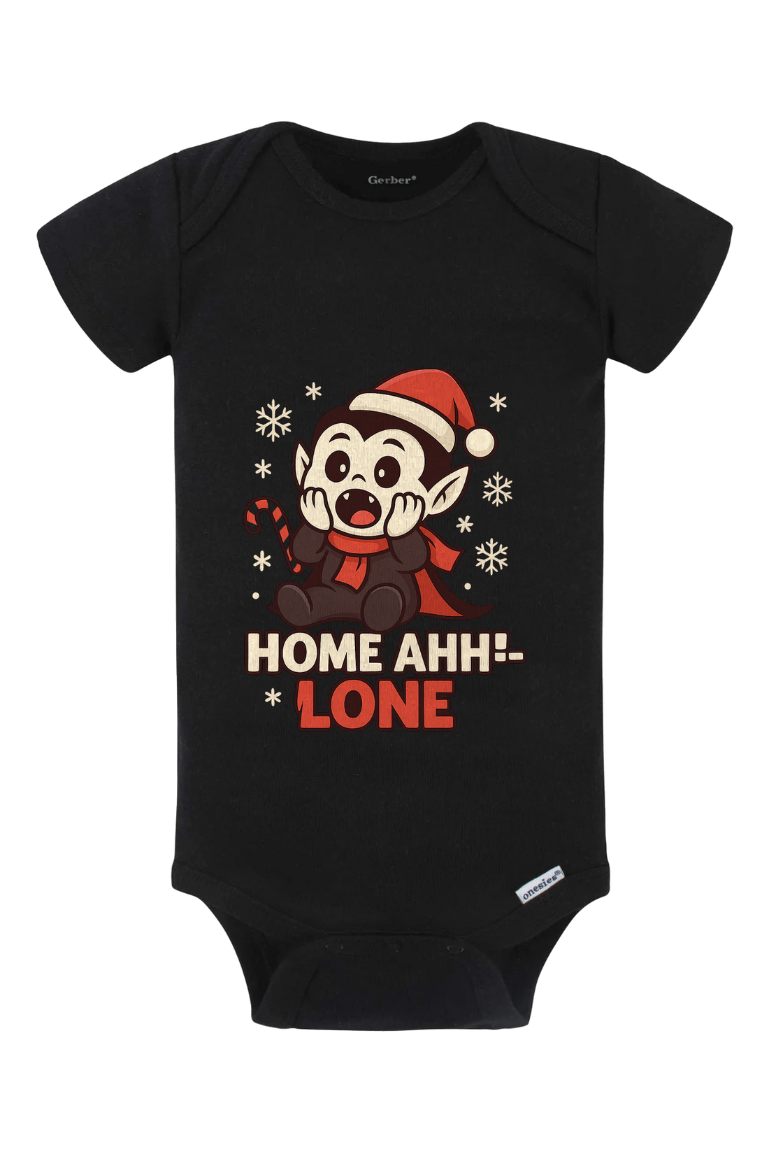 Dracula Home Ahhlone Onesie - gray