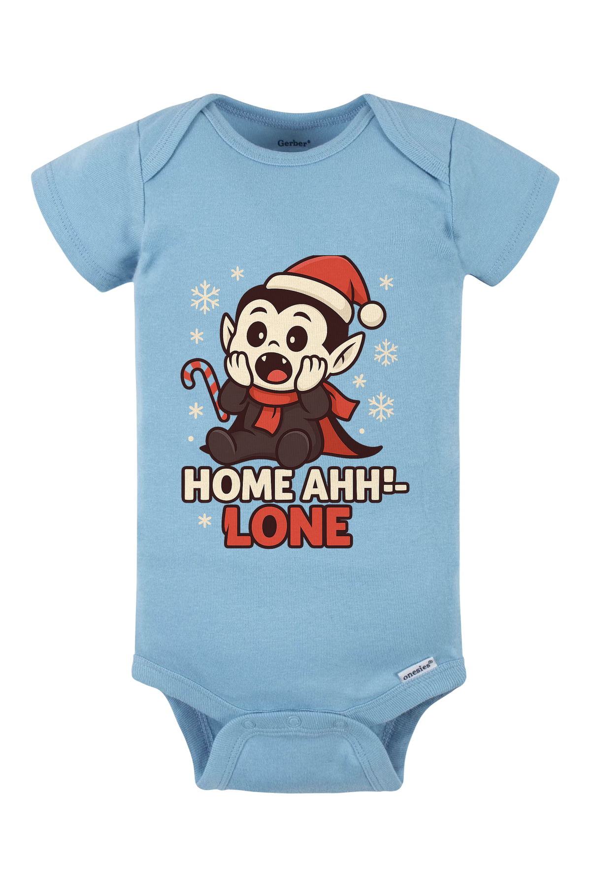 Dracula Home Ahhlone Onesie - light blue