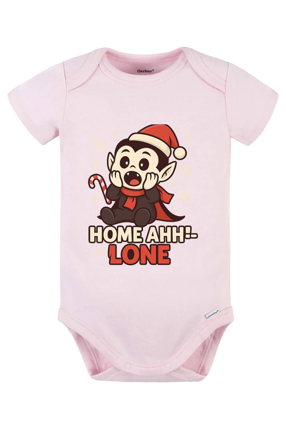 Dracula Home Ahhlone Onesie - pink