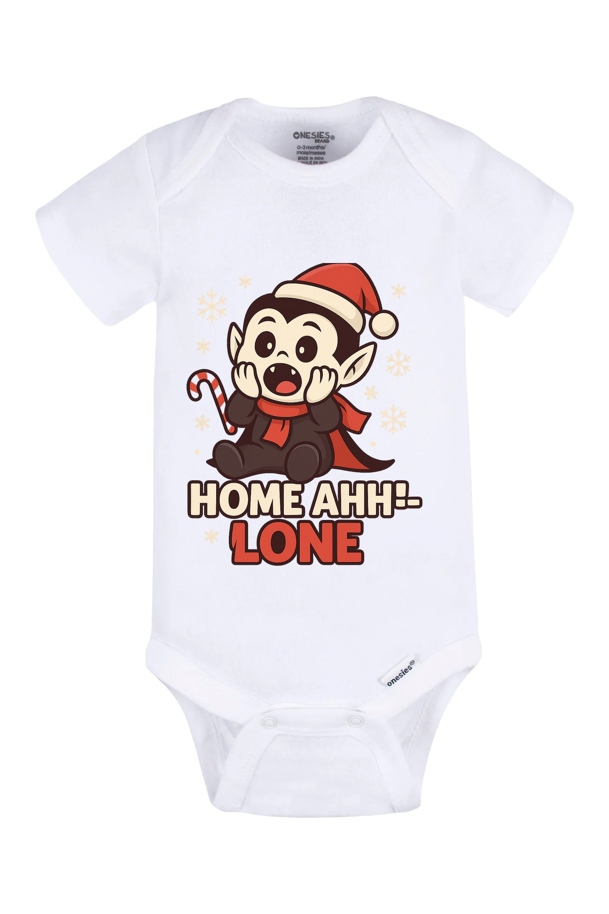 Dracula Home Ahhlone Onesie - white
