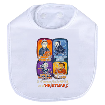 Dream Wish Nightmare Bib - white