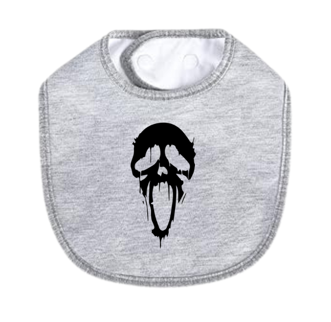 Dripping Ghost Face Bib