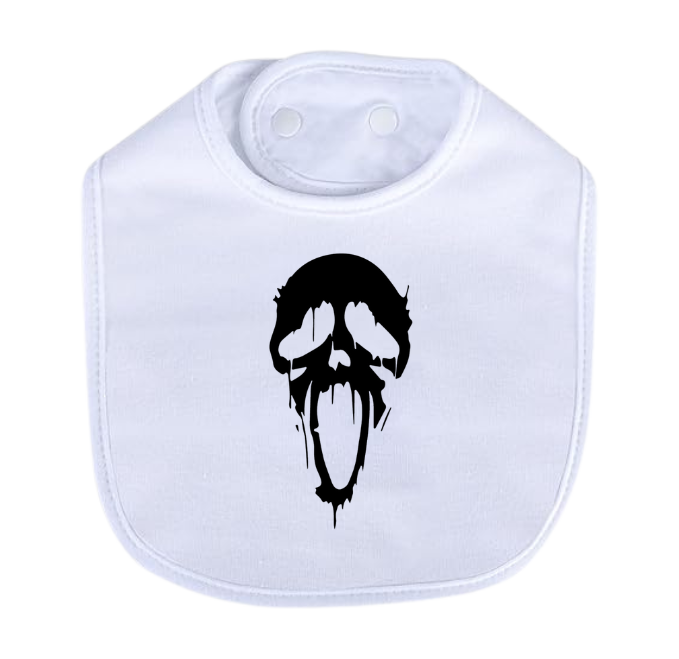 Dripping Ghost Face Bib