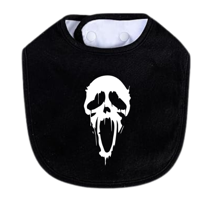 Dripping Ghost Face Bib