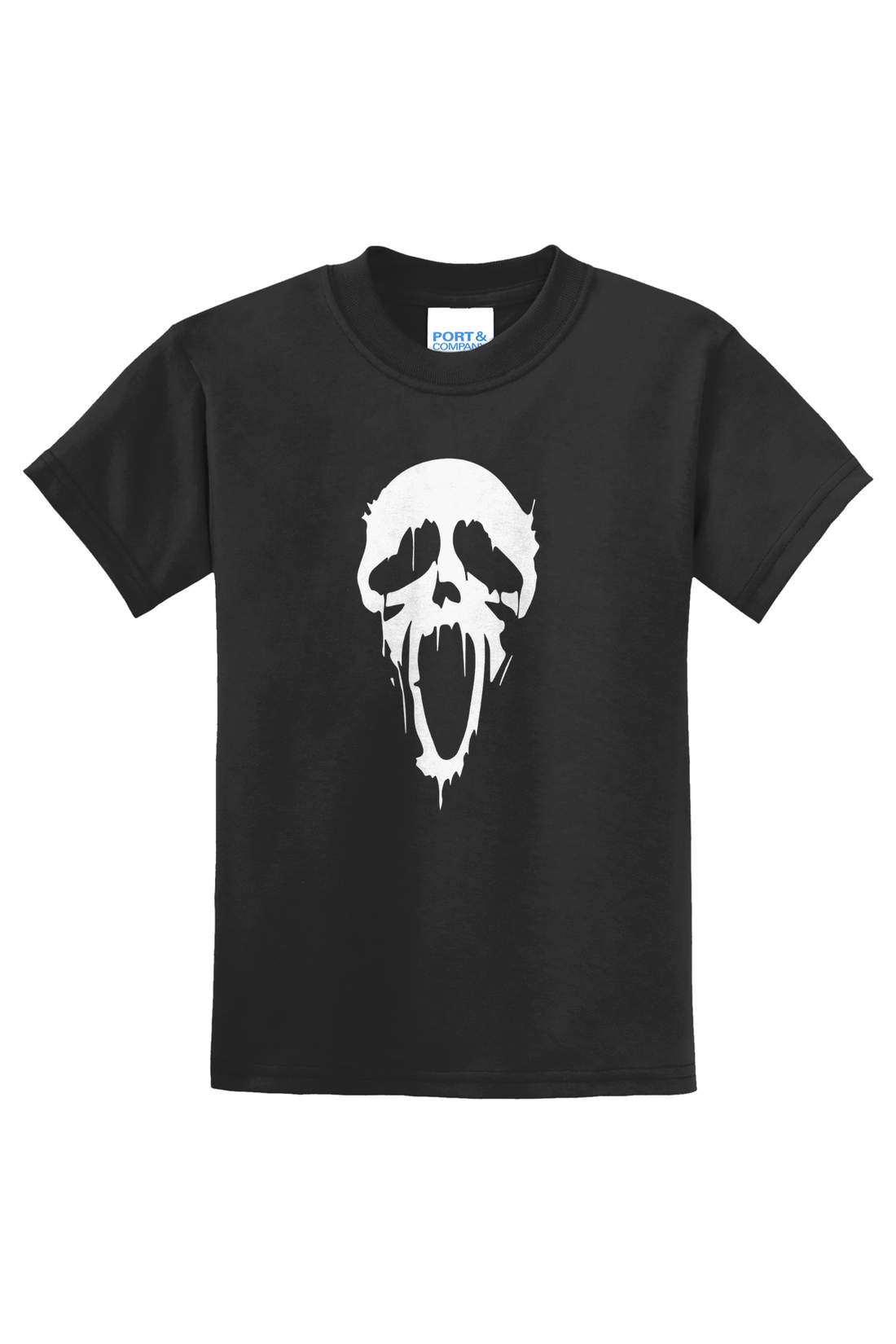 Dripping Ghost Face T-Shirt - black
