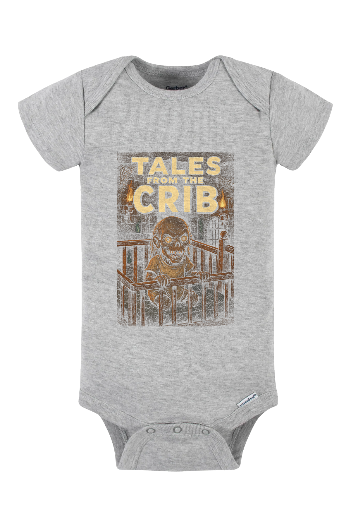 Dugeon Tales Crib Onesie - gray